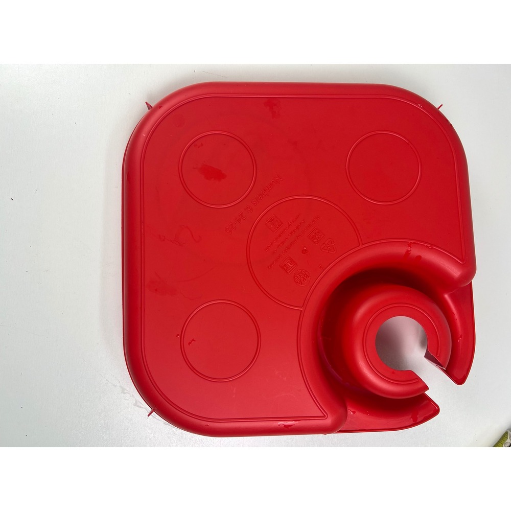 Buccees Red Snack Tray Cup Holder Beaver Logo - Picture 5 of 5